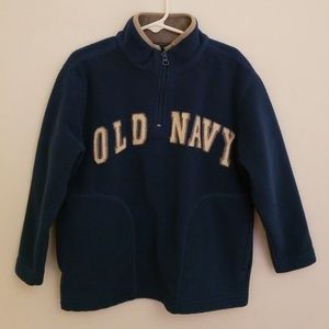 Old Navy Long Sleeve Fleece Zip Neck Sweater